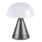 Lexon Mina Büyük Boy Led Lamba Gri Bluetooth Hoparlör