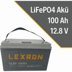 Lexron 100A 12.8V Lityum Akü (Lifepo4)