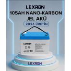 Lexron 105 Ah 12V Jel Akü - Derin Döngü
