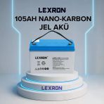Lexron 105 Amper Jel Akü - Derin Döngü Solar Güneş Enerji Sistemi İçin Akü - Karavan , Bağ Evi