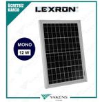 Lexron 12 Watt Monokristal Güneş Paneli