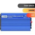 Lexron 12V 1000 W Tam Sinus Inverter 90% Verim ile Düşük Voltaj ve Aşırı Yük Koruması