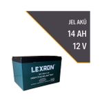 LEXRON 12V 14AH DEEP CYCLE JEL AKÜ