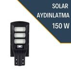 Lexron 150W IP65 Solar Güneş Enerjili Bahçe ve Sokak Lambası