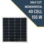 Lexron 155W Half Cut Monokristal Güneş Paneli