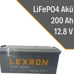 Lexron 200Ah 200A 200 Amper 12.8V Lifepo4 Lityum Akü