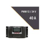 Lexron 40A PWM Şarj Kontrol Cihazı 12V/24V Akü Voltajı ile Güneş Paneli Uyumlu