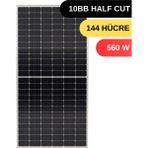 Lexron 560W 10BB Mono Kristal Half-Cut Multi Busbar Güneş Panel