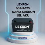 Lexron 65Ah 12V Nano Karbon Jel Akü