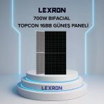 Lexron 700W Half-Cut Bifacial Topcon Monokristal Güneş Paneli