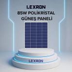 Lexron 85W Polikristal Güneş Paneli - 0 - Siyah