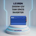 Lexron - İnges 12 Volt 2000 Watt Tam Sinüs İnverter - 220 Volt Çevirici 12V 2 Kw İnverter