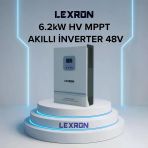 Lexron - İnges 6.2 Kw Mppt Akıllı Tam Sinüs İnverter - 48 Volt 6200 Watt Şebeke Bağlantılı İnvertör