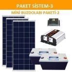 Lexron Mini Bağ Evi Güneş Enerjisi Solar Paketi 1200W Inverter 170W Güneş Paneli Paket 3