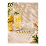 LEYA HOME 6’Lı Limonlu Cam Pipet Seti