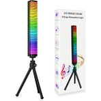 Leyan Creation LED Işık Rgb Ses Kontrol Işıkları Uygulama Kontrolü Müzik Ritim Renkli Pikap Işığı Lamba Dış Mekan/iç Mekan Dj Disko Araba Tv Bilgisayar Masaüstü Dekor Işıkları (Yurt Dışından) - 1 - Siyah