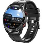 Leyan Creation Yeni Varış Akıllı Izle Erkekler Kadınlar Bluetooth Çağrı Kol Saati Spor Bilezik Nabız Kan Basıncı Monitörü Tracker Spor (Yurt Dışından) - Normal - Mavi - Siyah