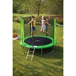 Leyaton 244 cm Bahçe Tipi Çocuk Trambolini, Fileli Güvenlik Ağlı, Yeşil