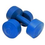 Leyaton 4 kg Mavi Pilastik Dambıl Set