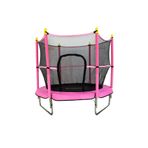 Leyaton Çocuk Trambolini Fileli Korumalı 152 cm Kolay Kurulum Ev Bahçe Tipi, Tek Ebat, L152PINK, PEMBE