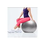 Leyaton Dikenli Yoga Pilates Aeorobik Jimnastik Topu 65 cm GRİ, Tek Ebat, 01GRİ, GRİ