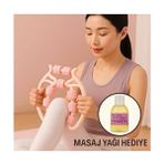 Leyaton Kas Gevşetici Masaj Aleti | 9 Tekerlekli Çok Renkli Ayarlanabilir Model ile Rahatlama