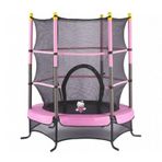 Leyaton LYT-03 Fileli Çocuk Trambolini 140x180 CM pembe