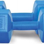 Leyaton Mavi 8 Kg X 2 Adet Fitness Dambıl Ağırlık Seti 8 Kg Plastik Halter Seti