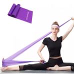 Leyaton Mor 150x15 cm Jimnastik Pilates Lastiği
