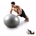 Leyaton Pilates Topu Gri- Pompa Hediyeli 65 cm