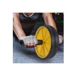 Leyaton Sarı Egzersiz Tekerleği Aleti Spor Zayıflama Egzersiz Tekerleği