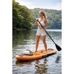 Leyaton Şişme Sup Board Stand Up Paddle Board 320X81X15 cm Sörf Kano Şişme Kano Sörf As1 - Turuncu