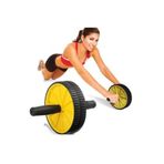 Leyaton Tekerlekli Şınav Mekik Kardiyo Egzersiz Kas Spor Aleti Ayak Kol Karın Bacak Kası Geliştirme Seti, Tek Ebat, RF210, Siyah