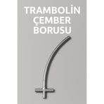 Leyaton Trambolin Çember Borusu Gri Tek Ebat
