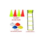 Leyaton Turuncu Antrenman Seti 4 Metre Merdiven + Huni + Küçük Çanak Seti