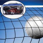 Leyaton Voleybol Filesi Telli Voleybol Ağı Üst Bantlı 2mm-15x15cm Göz