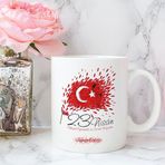 Leydi Collection 23 Nisan Tasarımlı 10 Beyaz Kupa