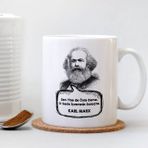 Leydi Collection Karl Marx Beyaz Kupa