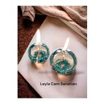 LEYLA CAM SANATLARI CAM ÜFLEME BALON KANDİL 2 Lİ 41 CAM NAZAR BONCUKLU + 200 ml KANDİL YAĞI