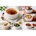 Leymaison Ley Maison 12 cm Porselen Fırın Kabı | Sufle Kabı, Creme Brulee Kabı, Ramekin Kase 4 cm Derinlik - 1 Adet