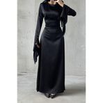 leyuze Melisa Tesettür Abiye Siyah