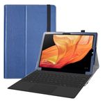 LFDZ CHUWI UBook X ile uyumlu, yüksek kaliteli poliüretan deri kapaklı koruyucu kılıf 12 inç CHUWI UBook Pro/CHUWI UBook X Tablet 12 inç Tablet PC 2'si 1 arada, mavi