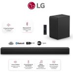 Lg 2.1 Kanal Akustik ve Net Ses Kalitesi Aı Sound Pro 300W Soundbar & Ev Sienama Sistemi Bluetooth5.3+Hdmı Arc+Optik +Usb Bağlantı - Siyah