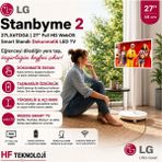 Lg 27 Inç, Dokunmatik, Döndürülebilir, Tekerlekli, Taşınabilir Ekran, 4 Saat Pil Ömrü ile LED Tv - TAŞINABİLİR DOKUNMATİK LED TV