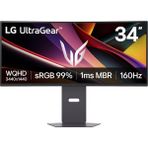 Lg 34″ Ultragear™ Wqhd Kavisli Oyun Monitörü, 160Hz, 1ms Mbr, Nvıdıa G-Sync – 34G600A-B - 0,03 ms - 100 Hz