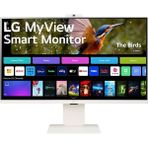 Lg Akıllı Monitör 32″ Düz, 4K Uhd, IPS Paneli, HDR10, Webos, Usb-C, Web Kamerası (32SR85U-W) - 0,03 ms - 100 Hz