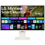 Lg Akıllı Monitör 32″ Düz, 4K Uhd, Ips Paneli, Hdr10, Webos, Usb-C, Web Kamerası (32Sr85u-W)