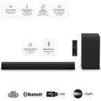 Lg Bluetooth 5.3+Hdmı Arc+Optik +Usb Bağlantılı Soundbar & Ev Sienama Sistemi, 300W 2.1 Kanallı Ses ve Subwoofer Ses, Dolby Audio Desteği - Siyah