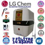 Lg Chem Cool Beyaz Siyah Pompalı Montaj Dahil 12 Litre 7 Filtre 14 Aşama Su Arıtma Cihazı