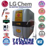 Lg Chem Cool Gri Siyah Pompalı Montaj Dahil 12 Litre 7 Filtre 14 Aşama Su Arıtma Cihazı